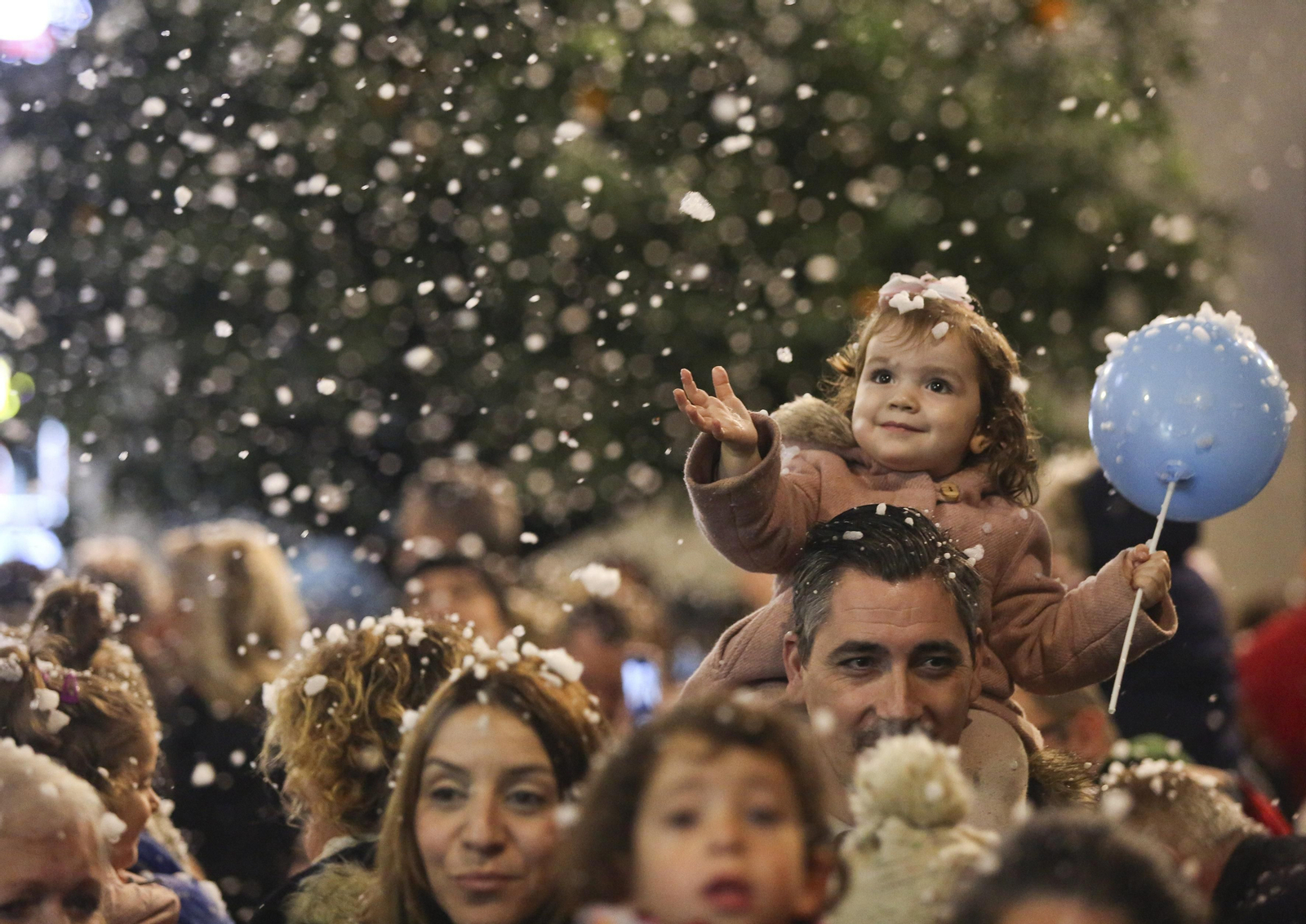 Fotos de la nieve en la Navidad de Málaga