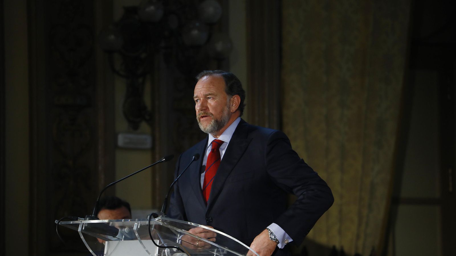 José Luis García Palacios durante su discurso.