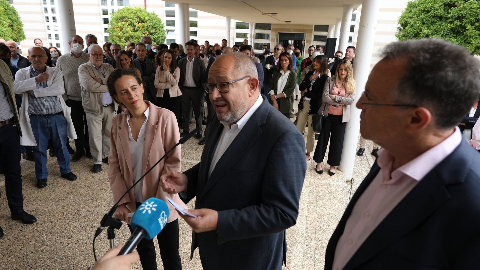 Manuel Torralbo, durante la presentación de su equipo en Rabanales.