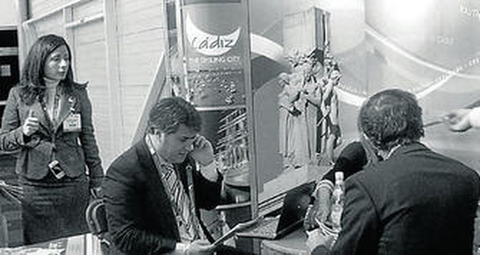 Presentación de la marca 'Cádiz, la ciudad que sonríe', en la World Travel Market de Londres en 2007.