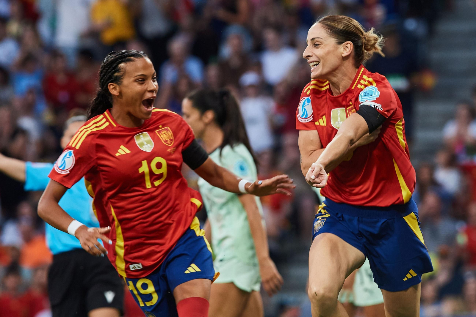 Las fotos del España - Portugal en la Eurocopa femenina