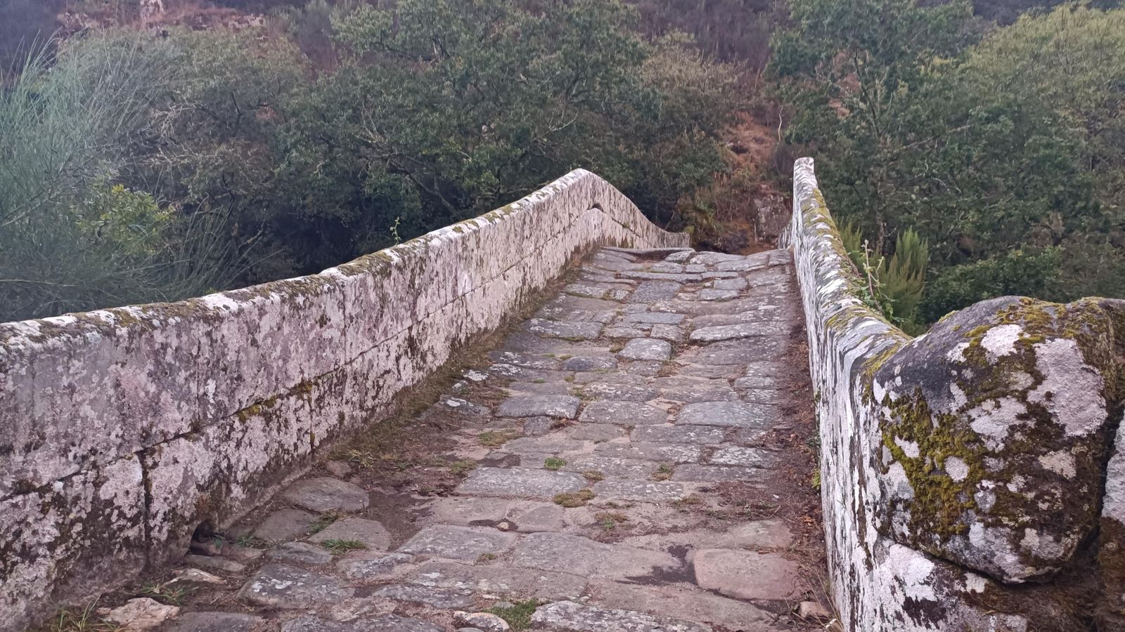 Atravesando el puente Taboada.