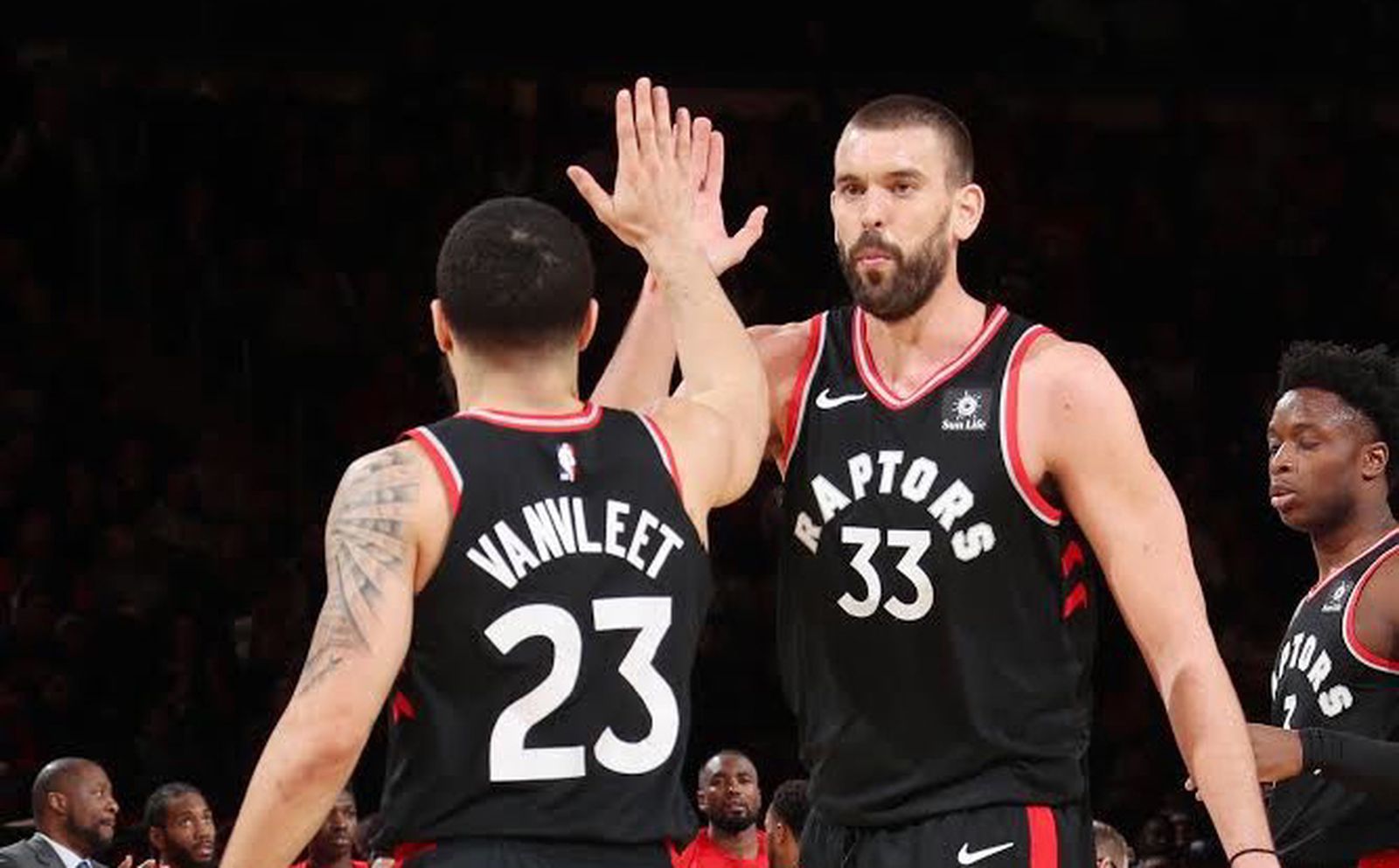 Marc Gasol con los Raptors