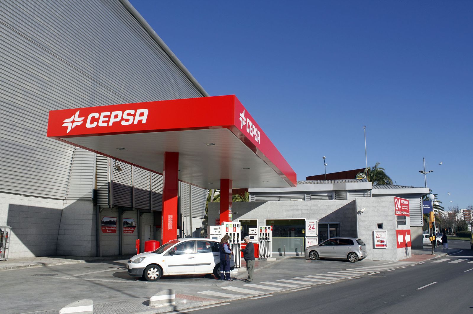 Una estación de servicios de Cepsa.