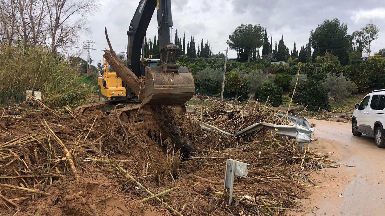 Trabajos de limpieza a cargo del Ayuntamiento en Alhaurín de la Torre.