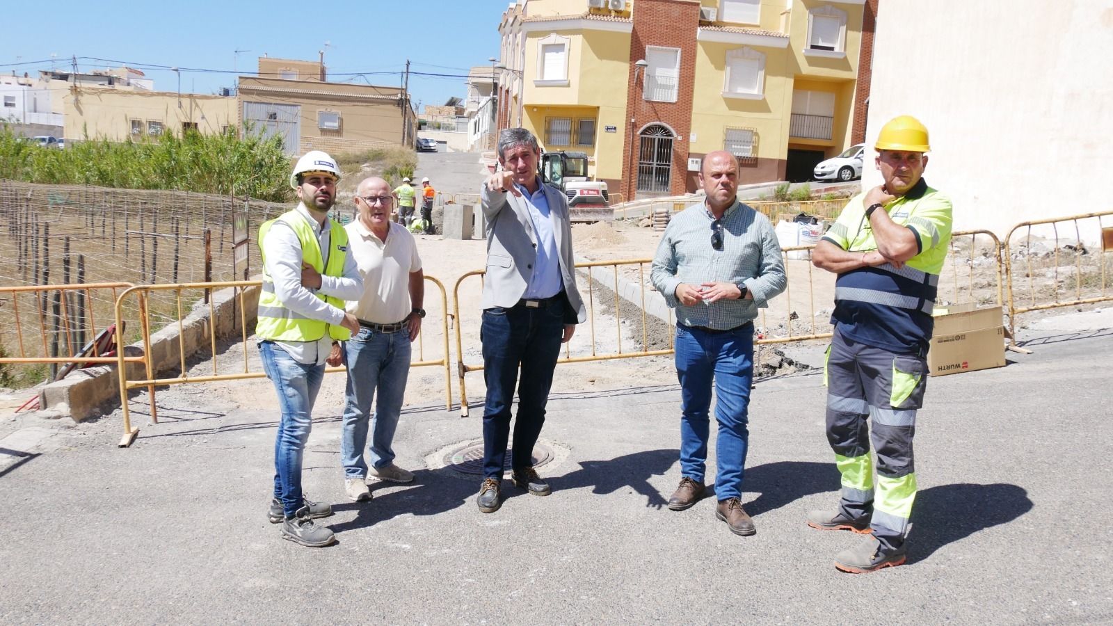 Visita a las obras de Puente del Río.