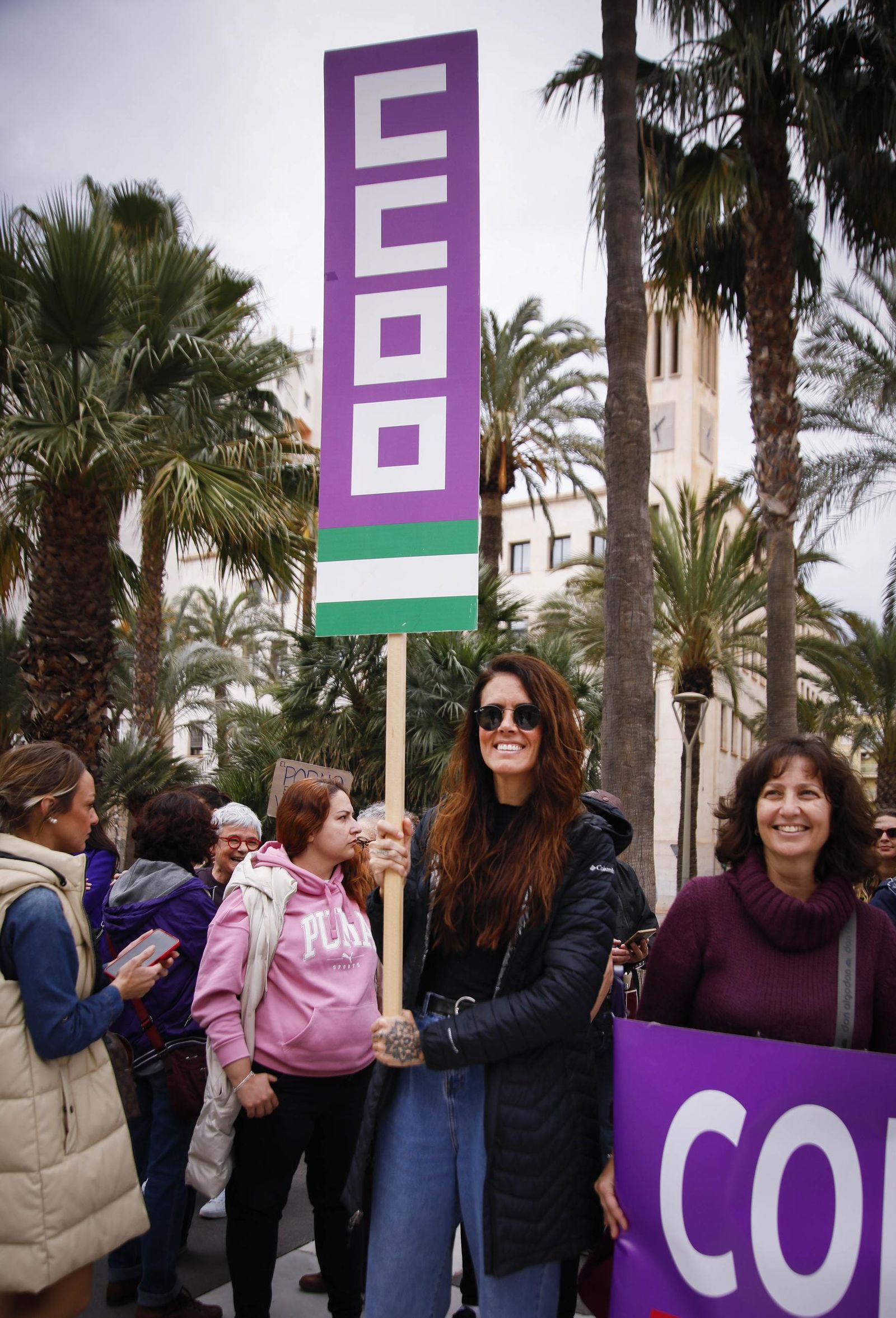 Las imágenes de la manifestación realizada por la Plataforma de Acción Feminista en Almería