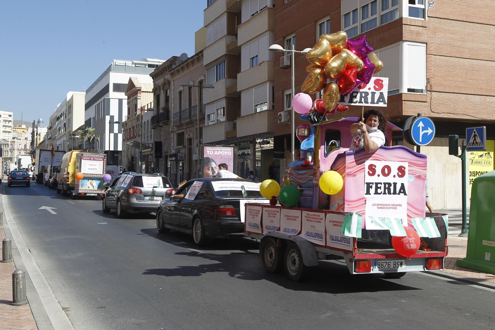 Fotogalería manifestación feriantes. Almería
