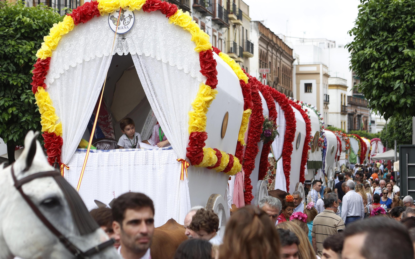 Imágenes de la salida de la hermandad del Rocio de Triana