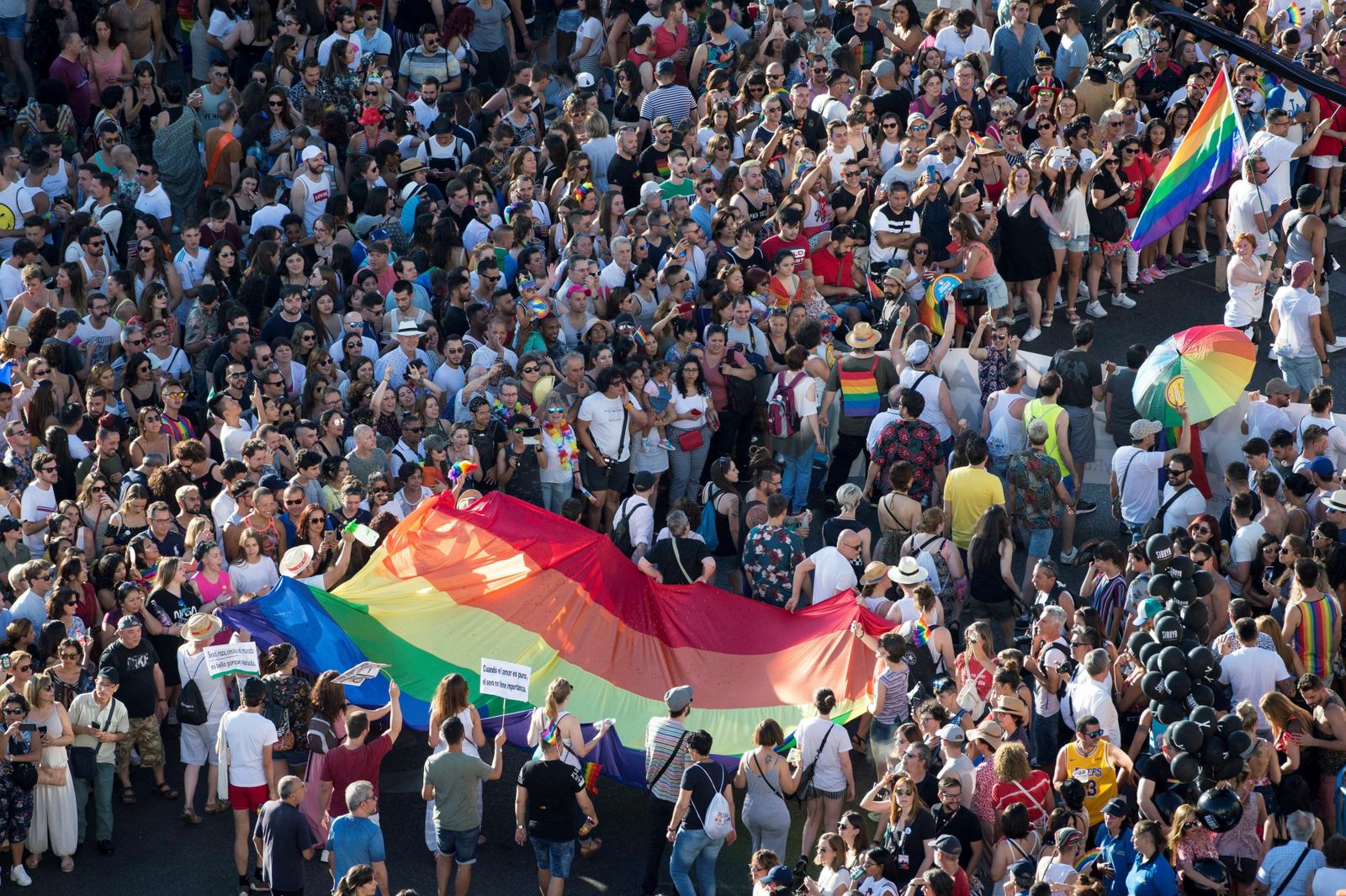 Manifestación del Orgullo LGTBI en Madrid.