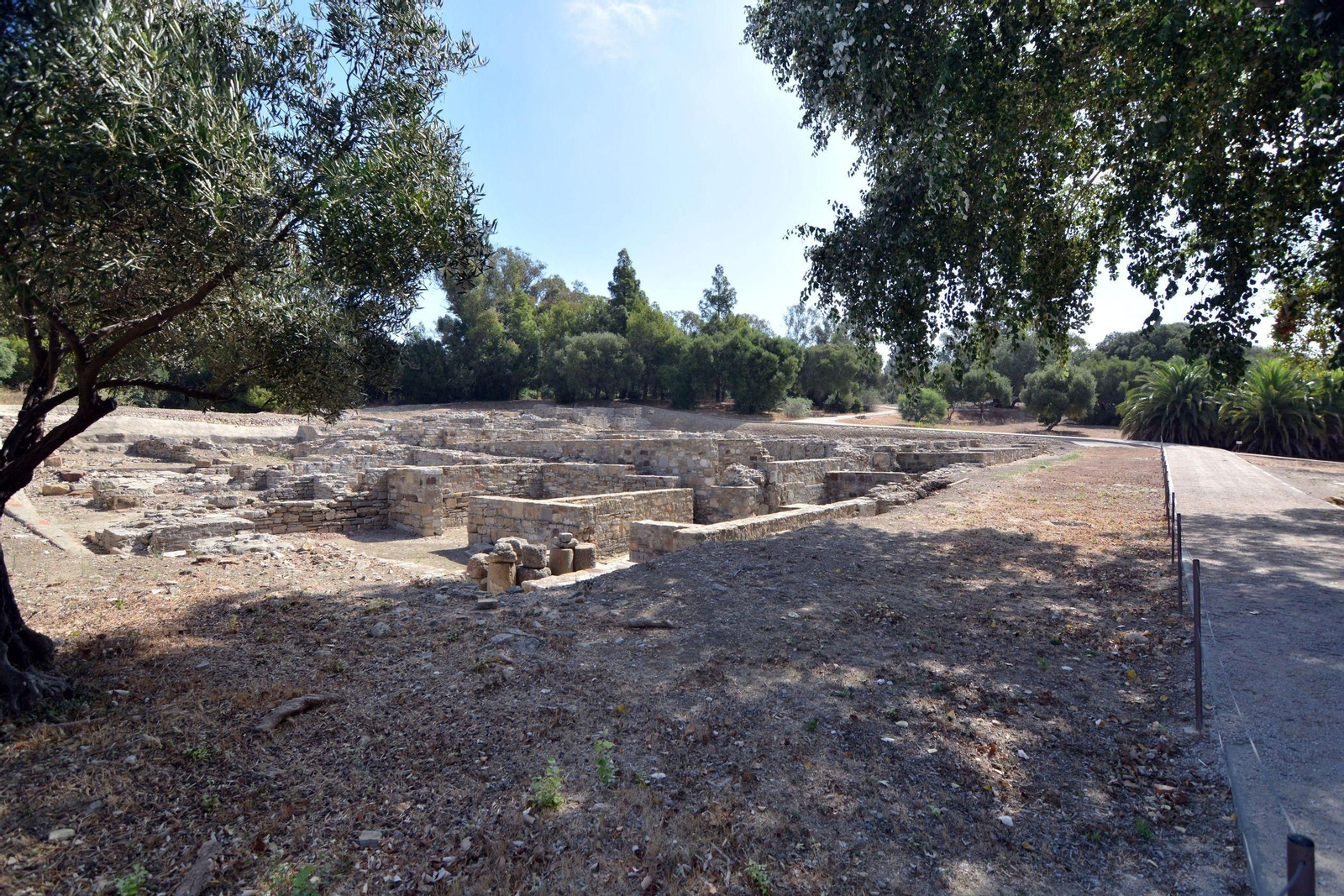 Vistas del enclave arqueológico de Carteia, en San Roque.
