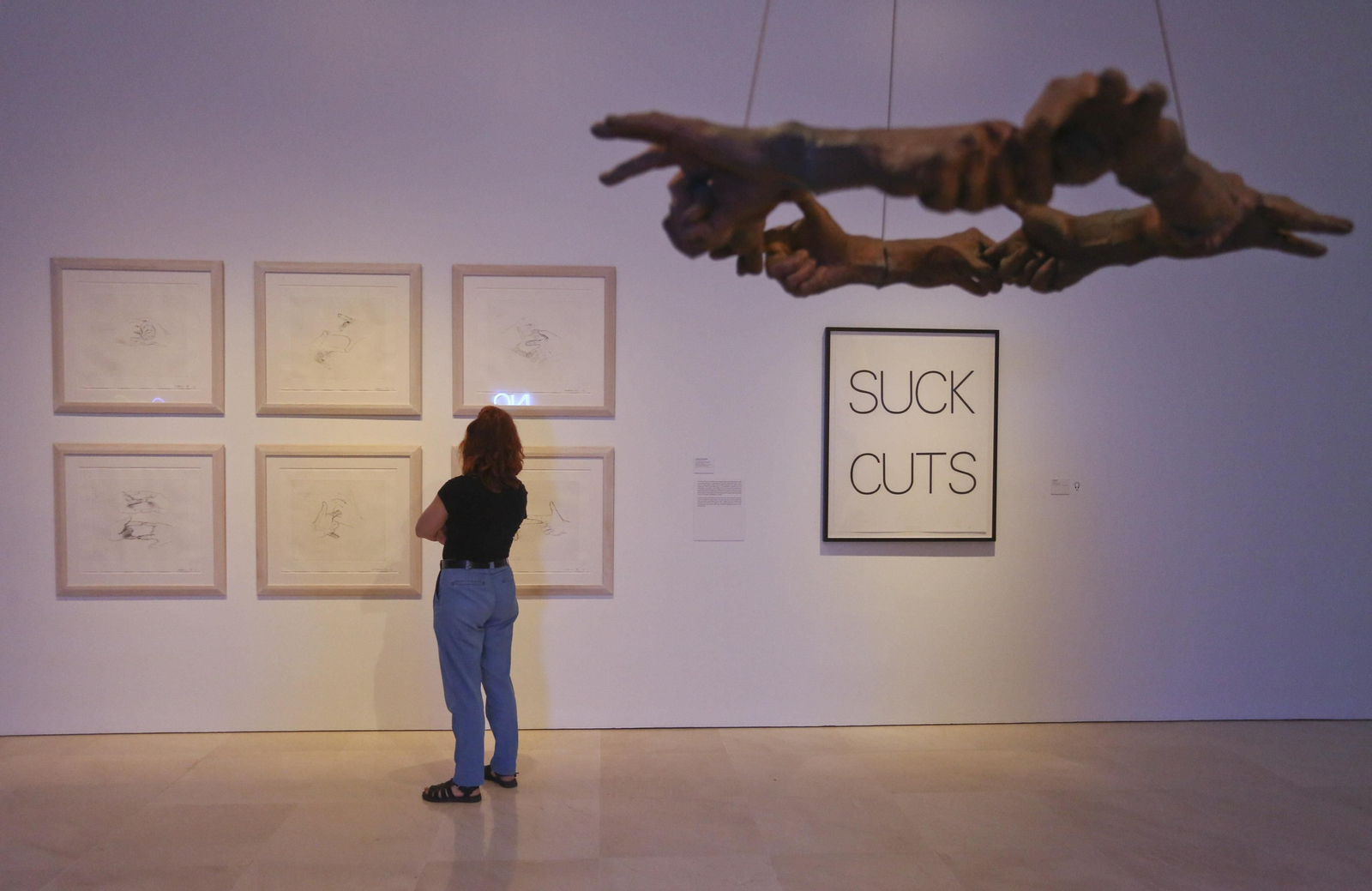 Fotos de la exposición de Bruce Nauman en el Museo Picasso Málaga