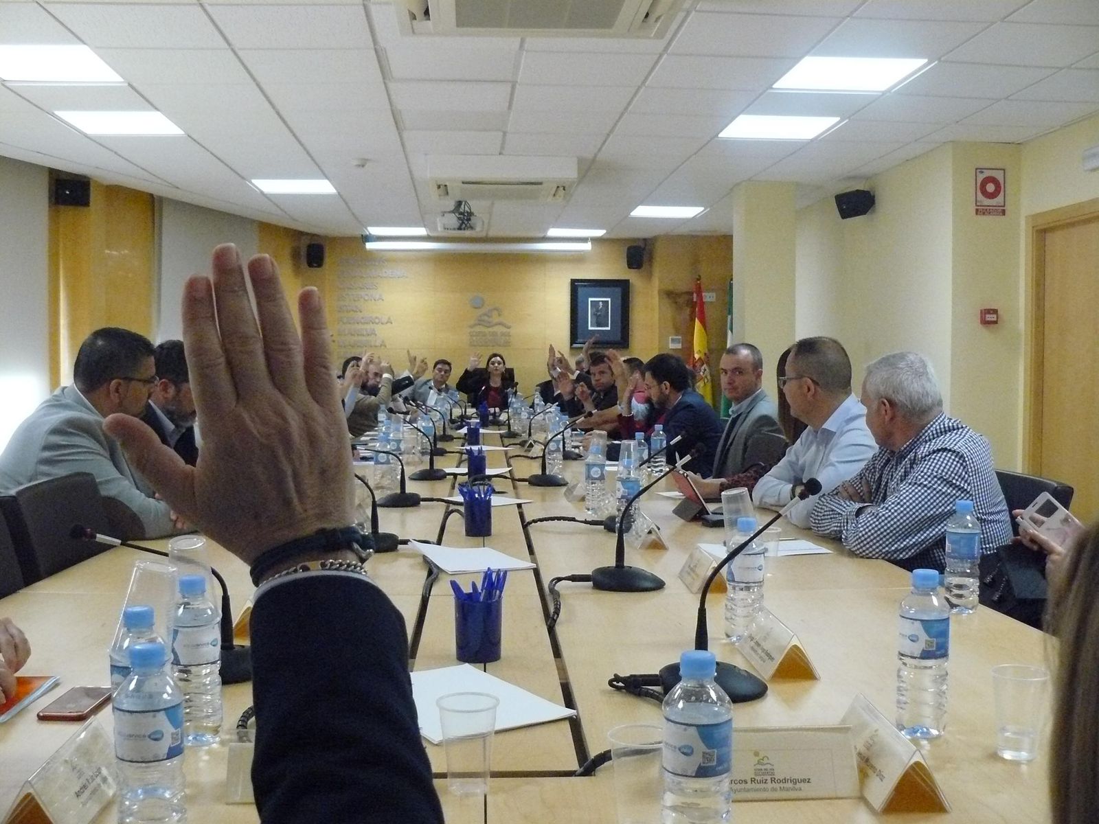 Un momento de la asamblea celebrada en la Mancomunidad de la Costa del Sol Occidental.