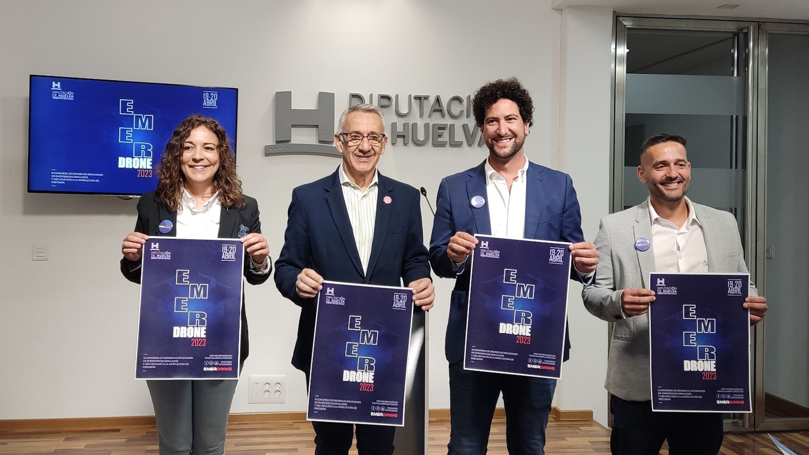 Presentación de Emerdrone en la Diputación de Huelva