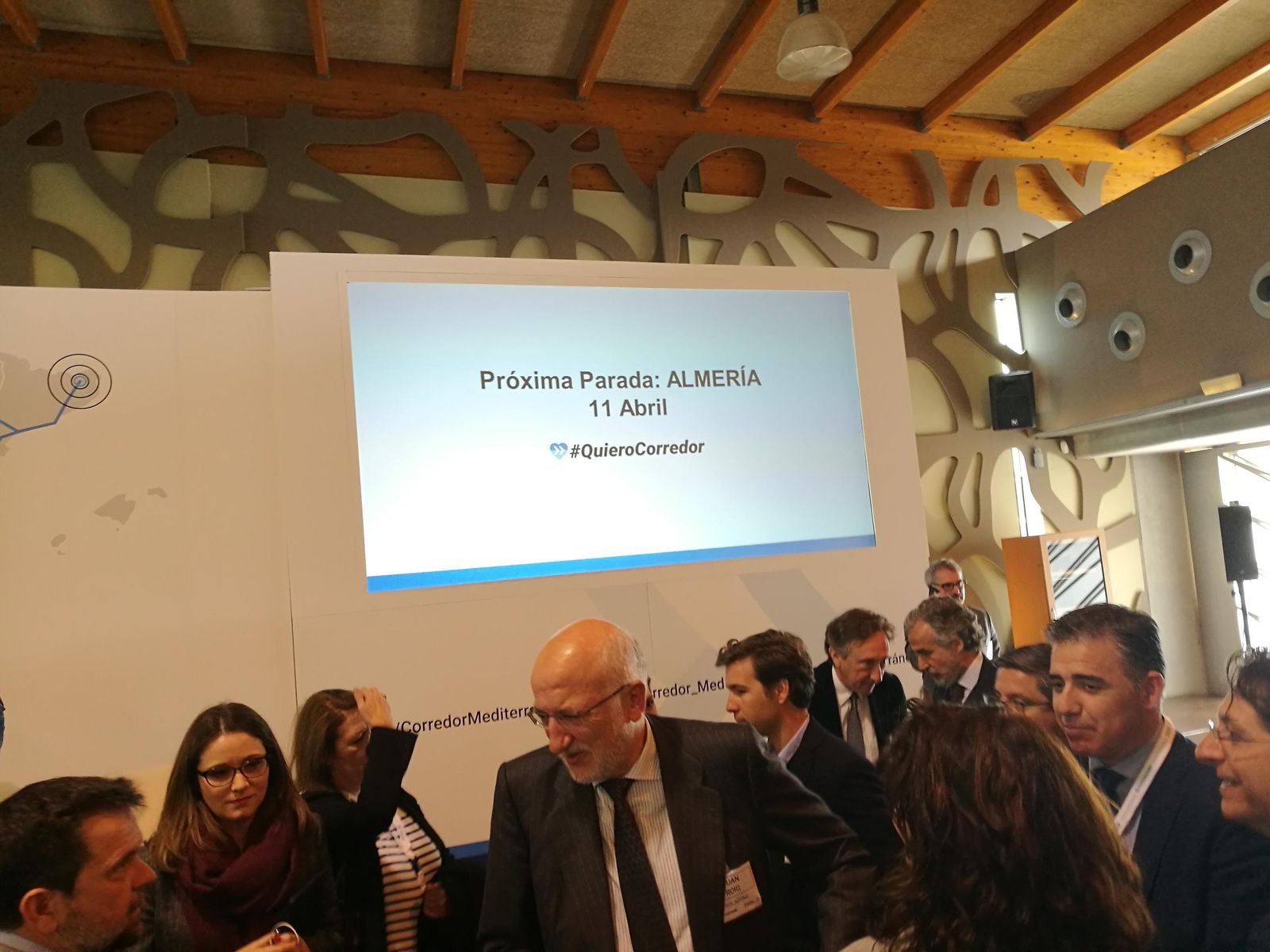 Empresarios y representantes de entidades almerienses participaron ayer activamente en el encuentro de Murcia.