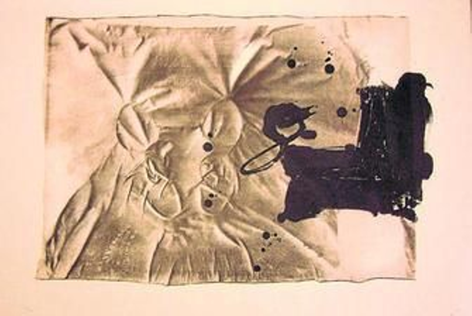 Obra de la serie 'Variations sur Chaise', de Tápies.