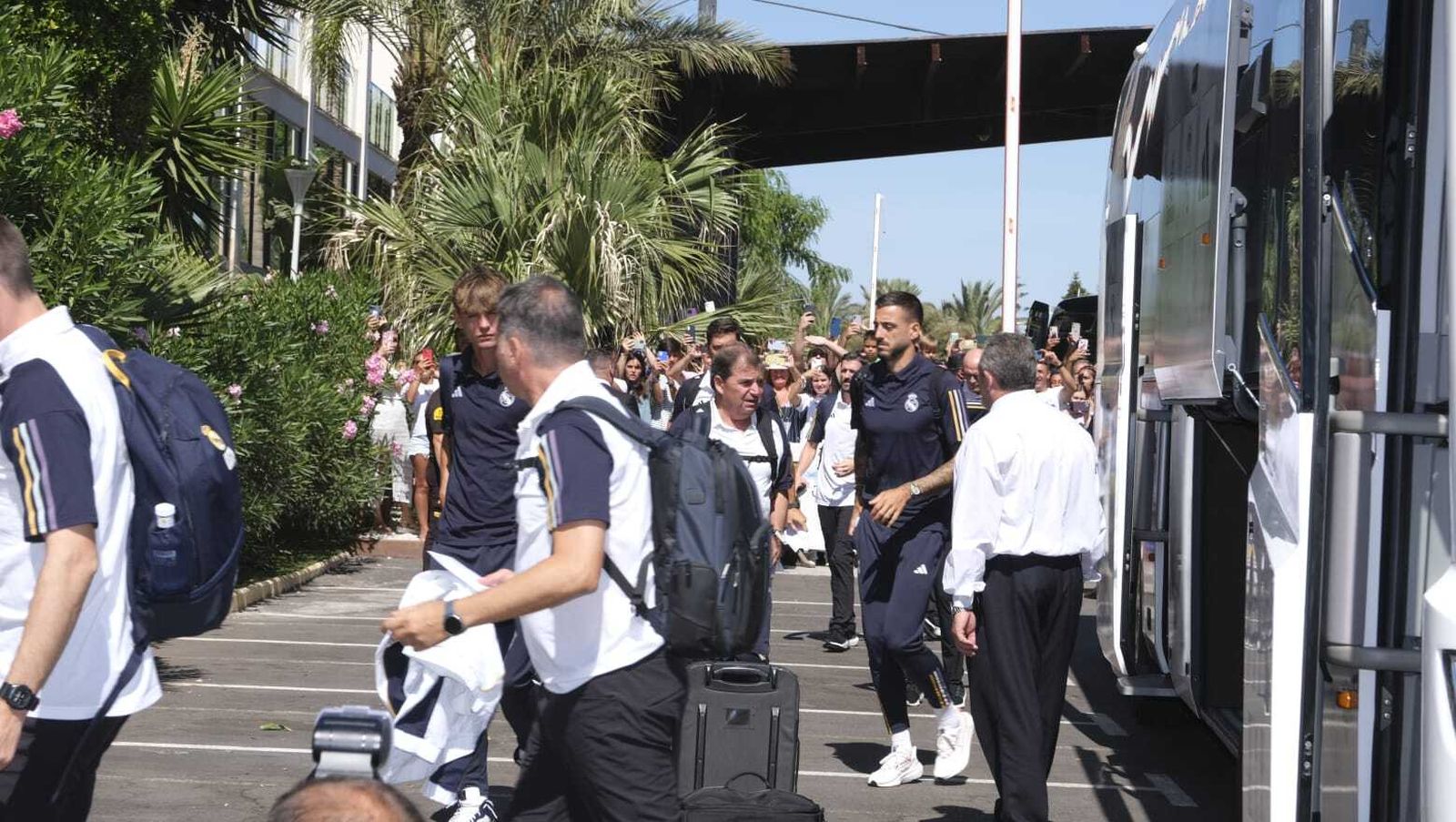 La llegada del Real Madrid a Almería en imágenes