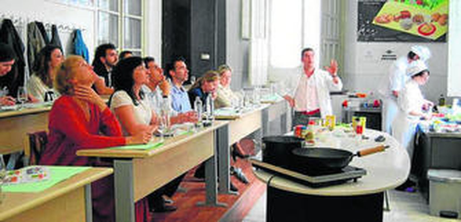 El curso incluye un 'show cooking' con recetas pensadas para una sola persona.