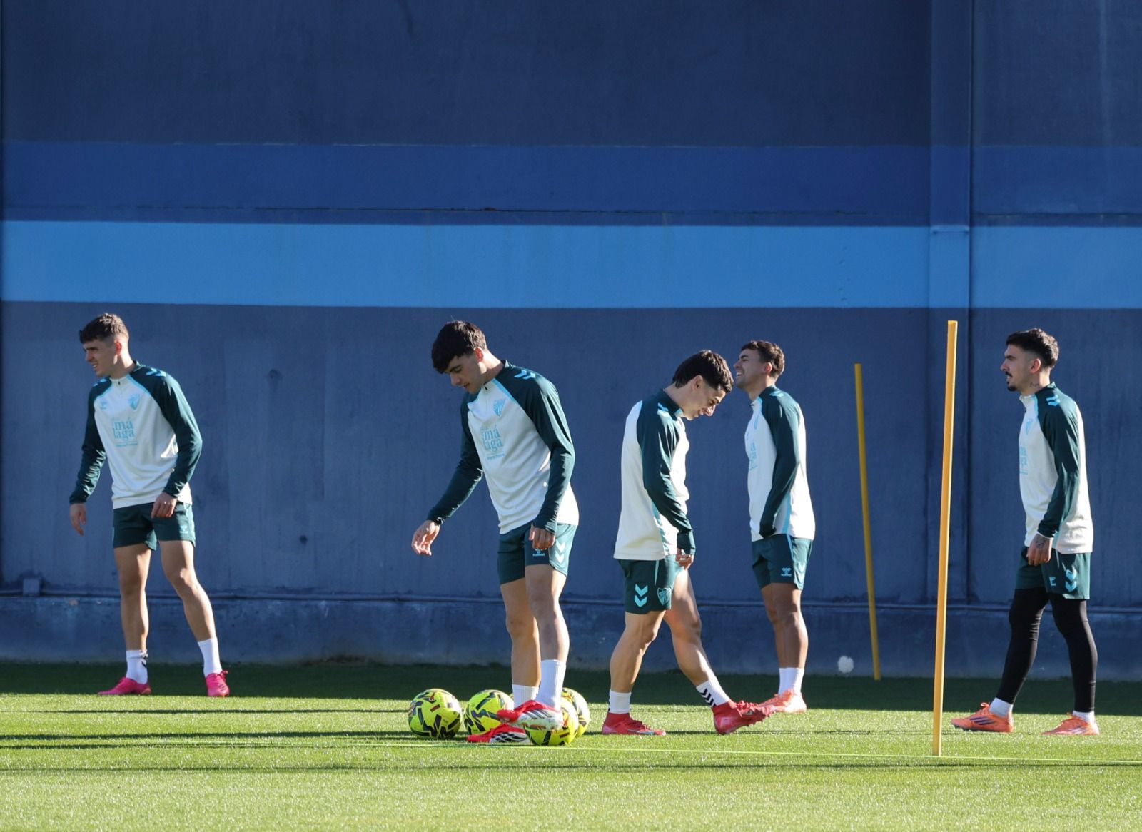 Entrenamiento Málaga CF: Carlos Puga y Haitam, bajas inesperadas