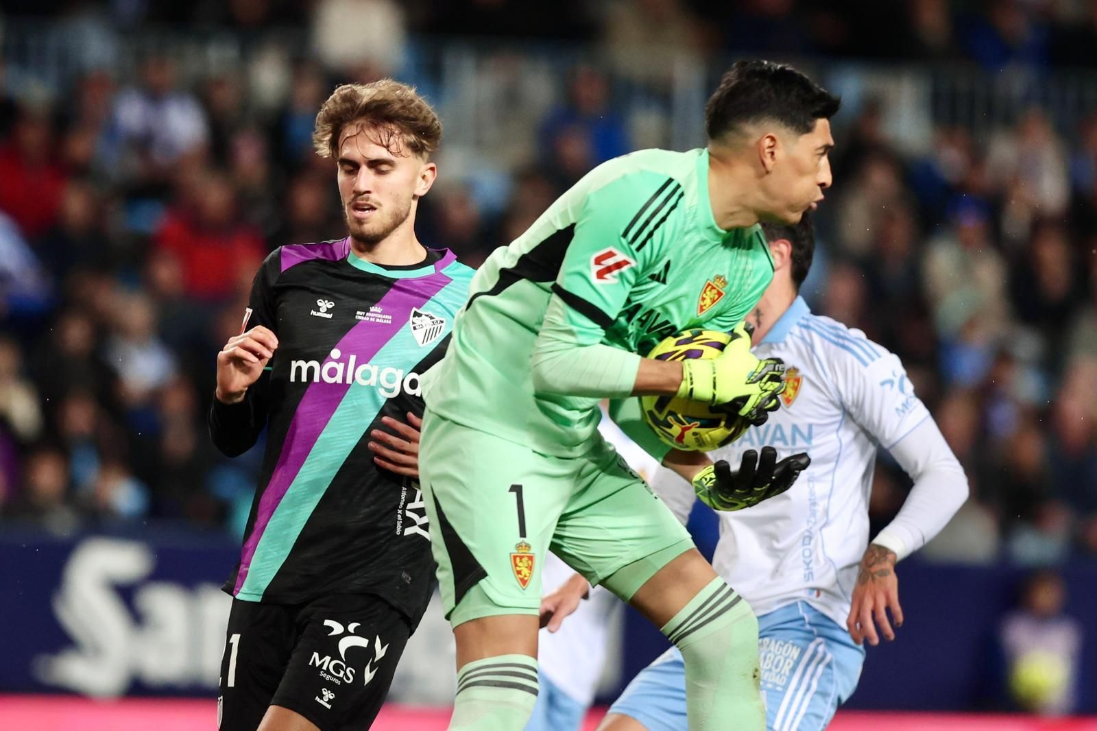 El Málaga CF-Real Zaragoza, en fotos