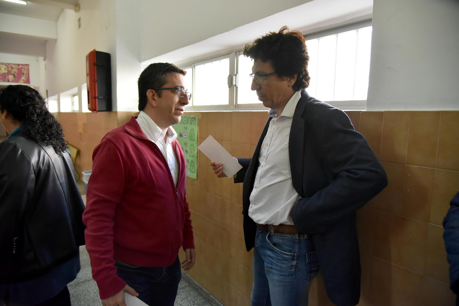 Juan Chacón y Miguel Tornay, en la elección del secretario local.