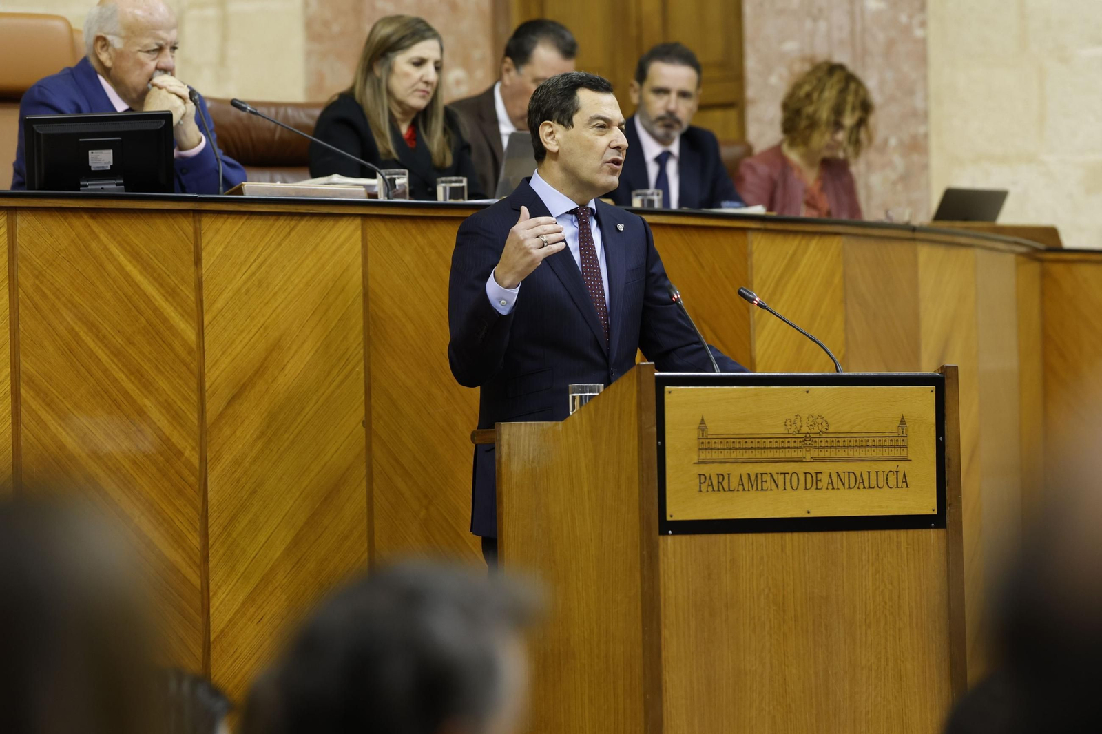 Debate del Estado de la Comunidad en el Parlamento de Andalucía en Sevilla