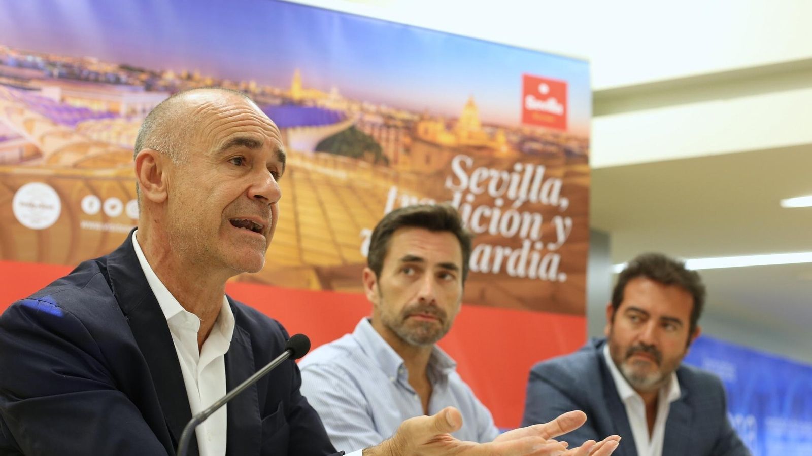 Antonio Muñoz, Antonio Jiménez y Jesús Rojas.