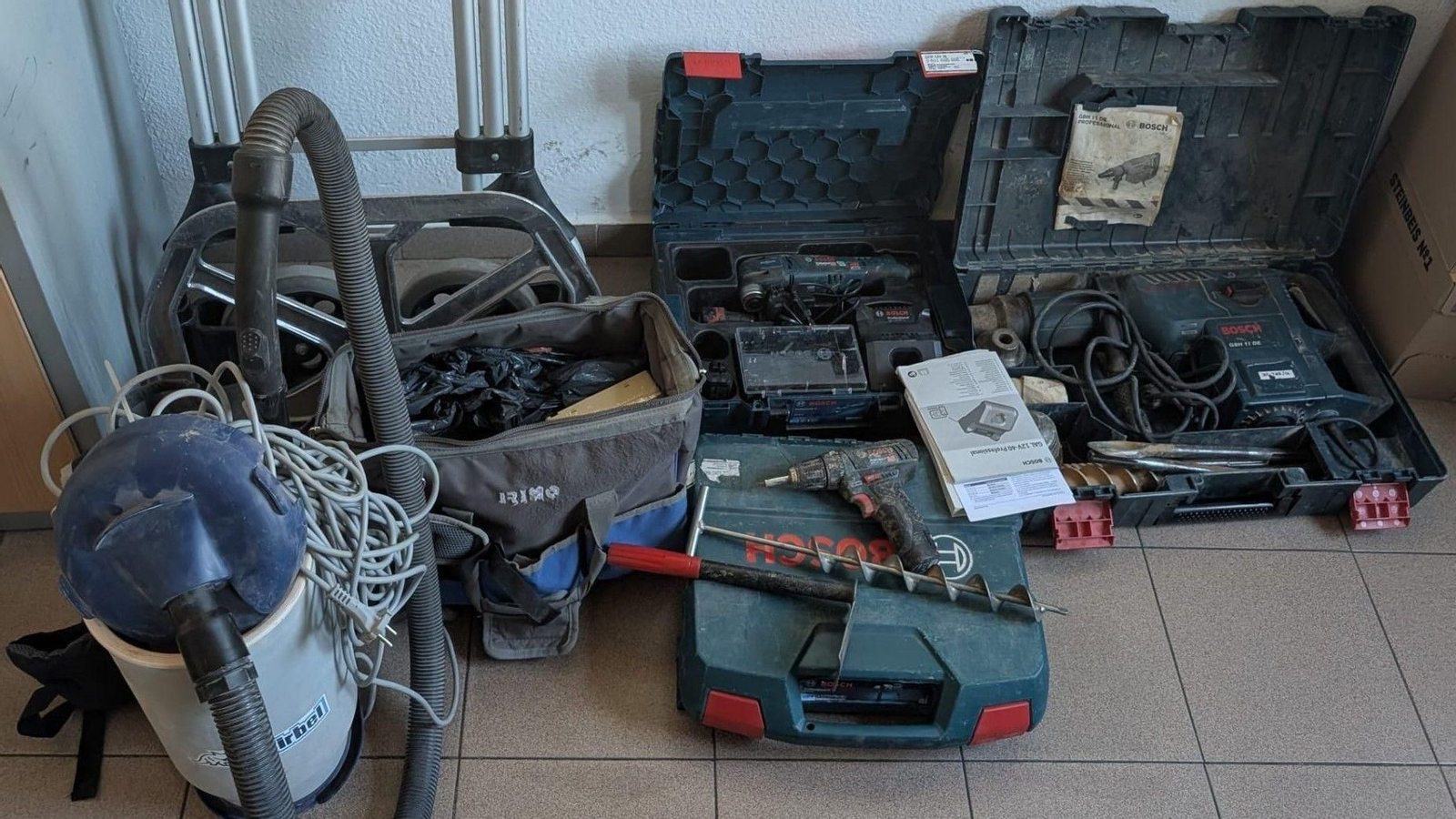 Material recuperado por la Policía Nacional.