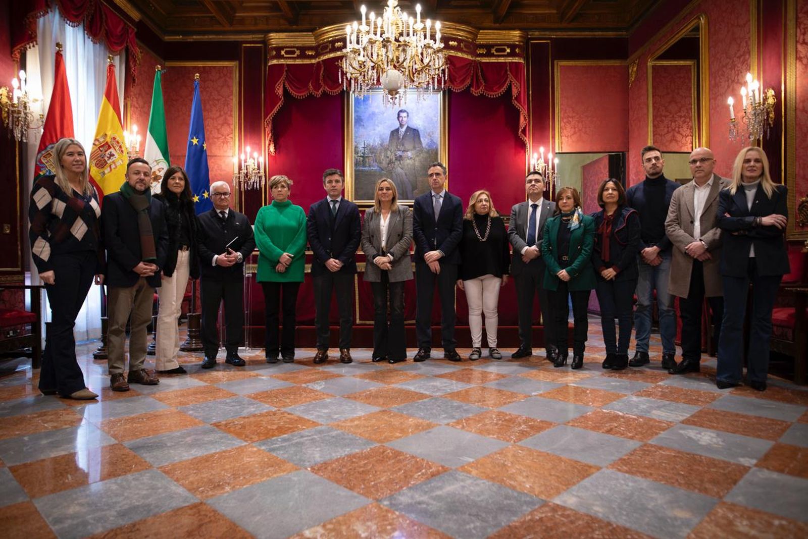 El equipo de Gobierno al completo.