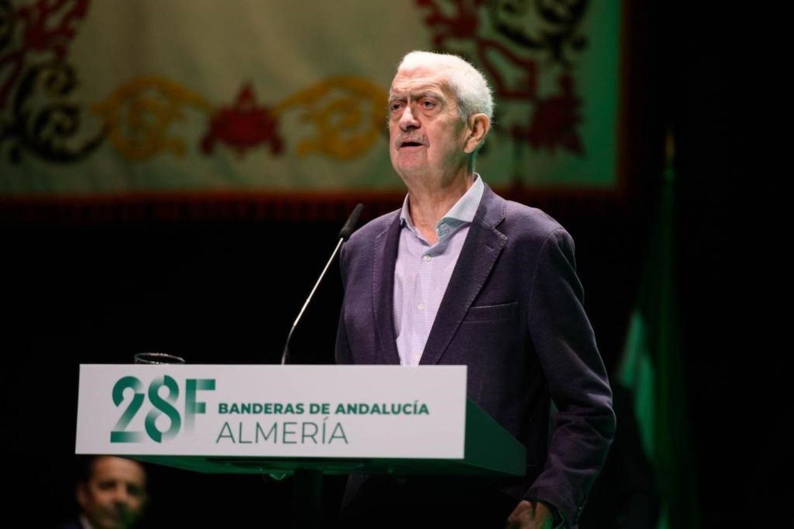 Hermelindo Castro recibió la bandera de Andalucía