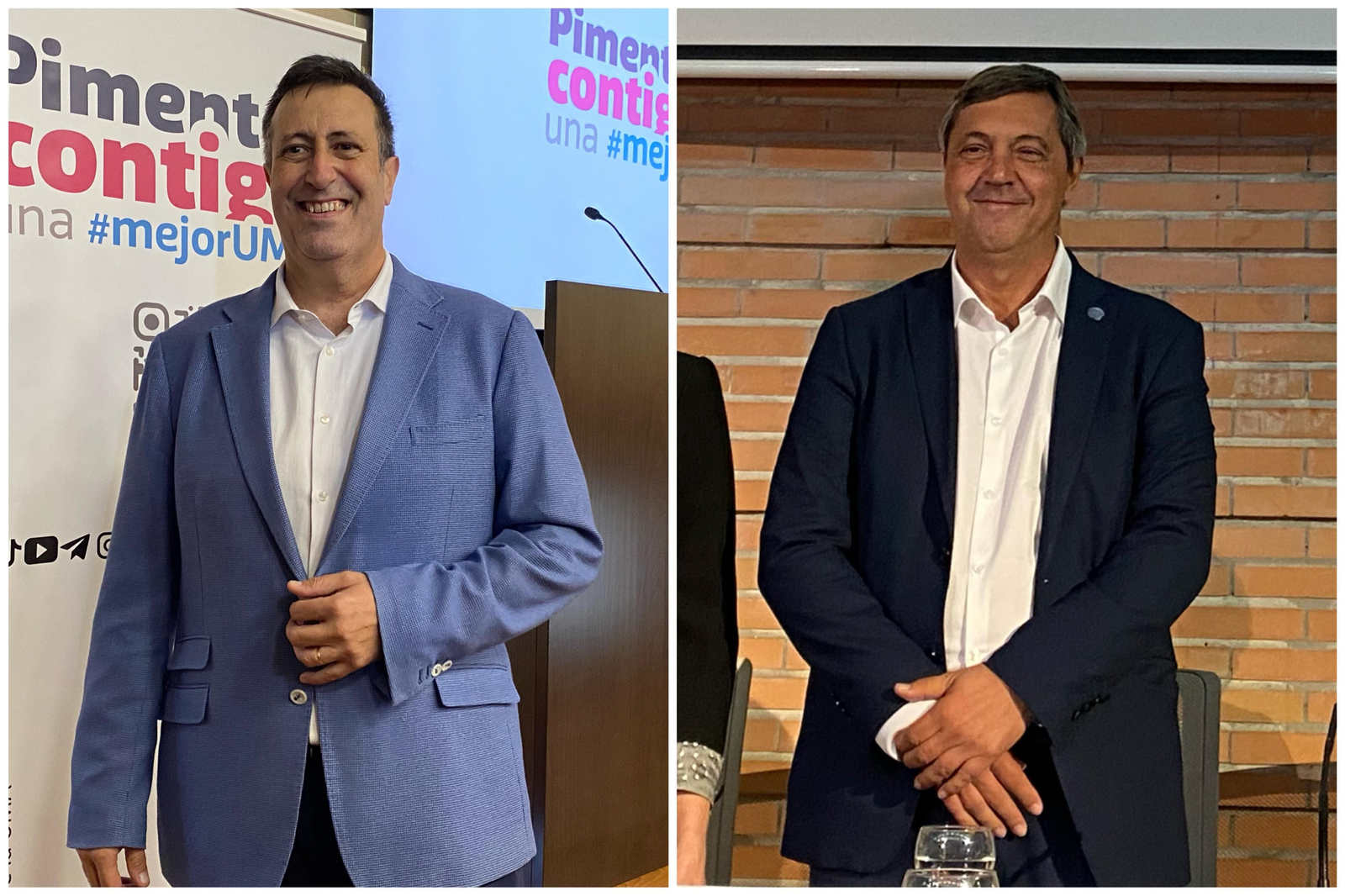 Ernesto Pimentel y Teo López en sus primeros actos de campaña. Ernesto Pimentel y Teo López en sus primeros actos de campaña.