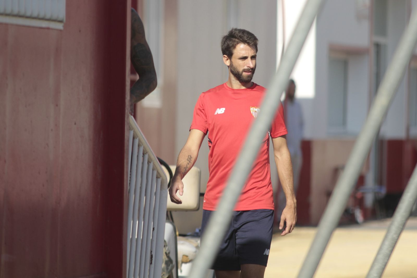 Pareja, en su última etapa en el Sevilla FC.
