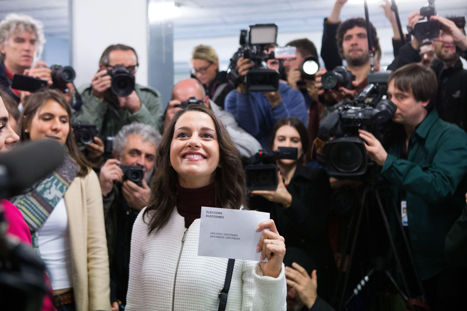 La candidata de Ciudadanos a la Presidencia de la Generalitat, Inés Arrimadas