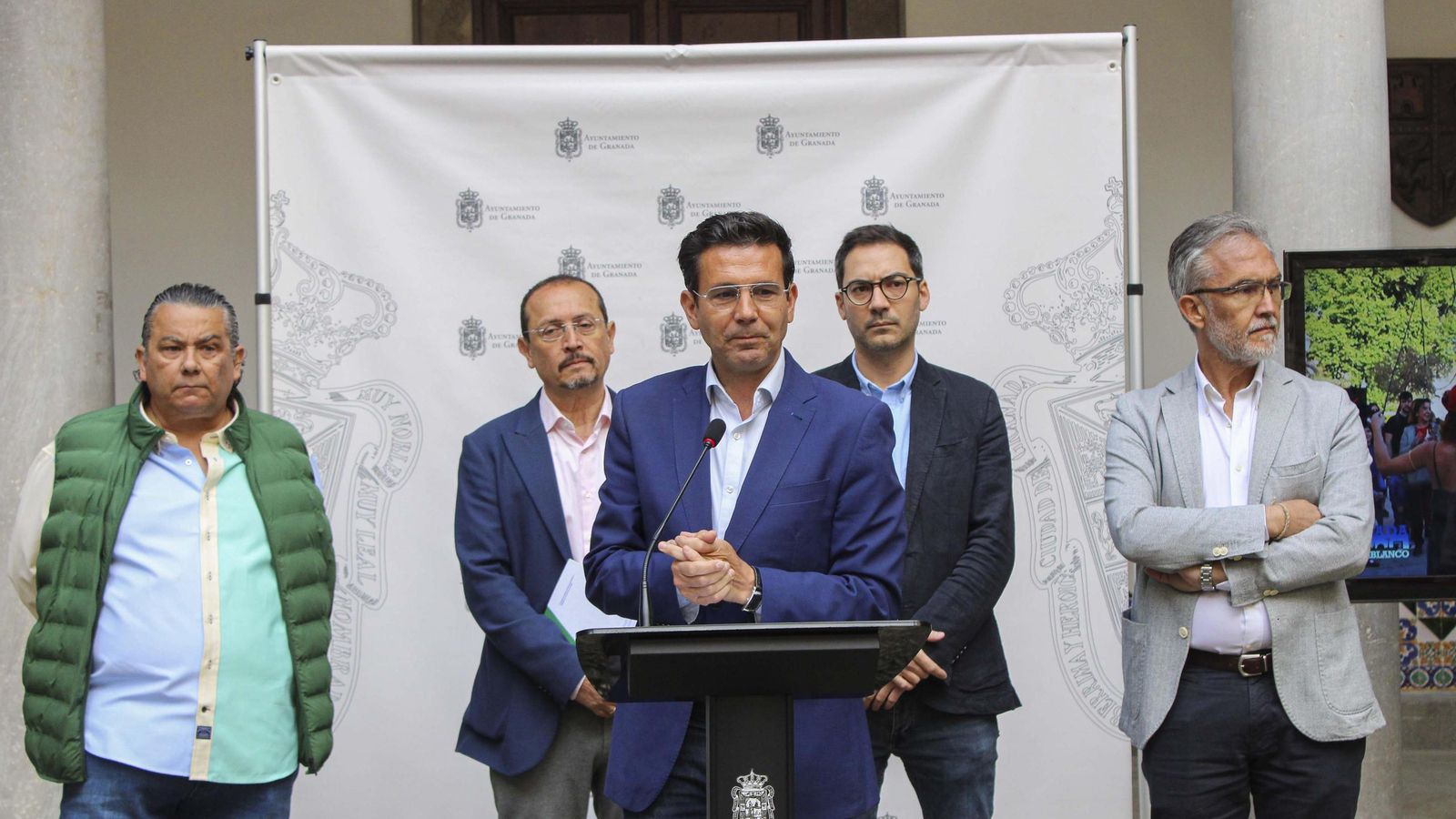 Presentación institucional de la Noche en Blanco en el Ayuntamiento de Granada.