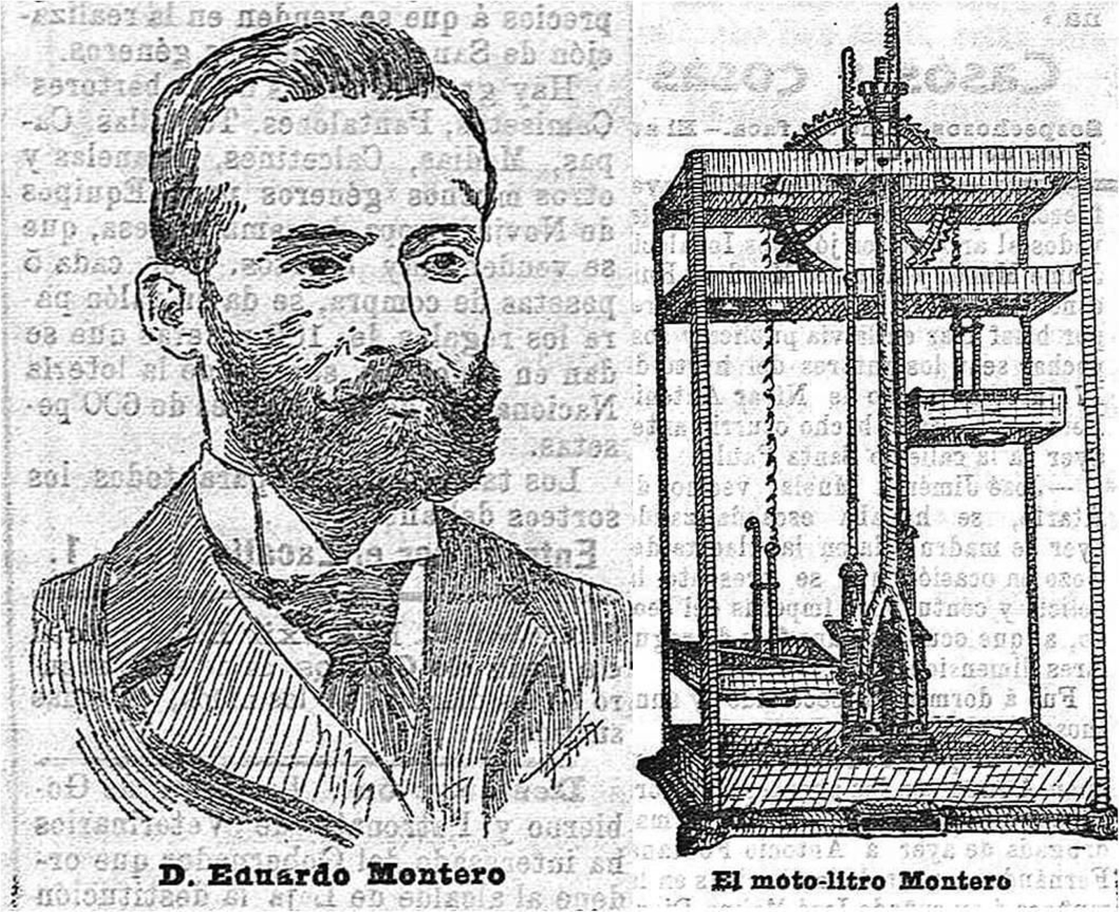 Montero y su moto-litro.