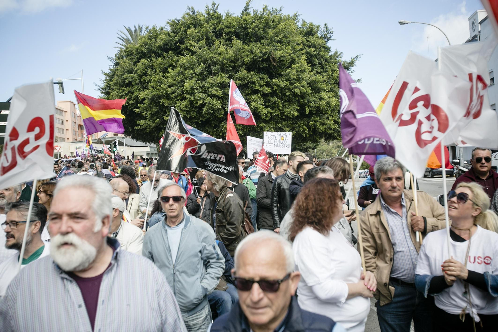 Las imágenes de la manifestación alternativa del 1 de mayo.
