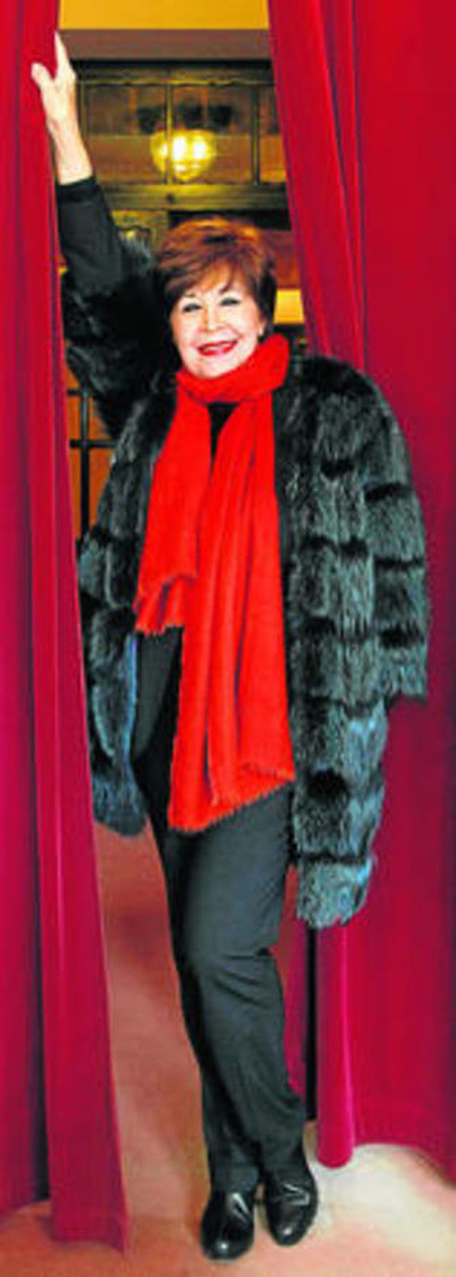 Concha Velasco, ayer en el Teatro Lope de Vega.