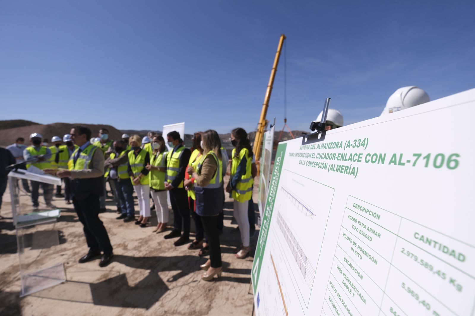 Fotogalería visita Consejera de Fomento a las obras de la Autovía del Almanzora