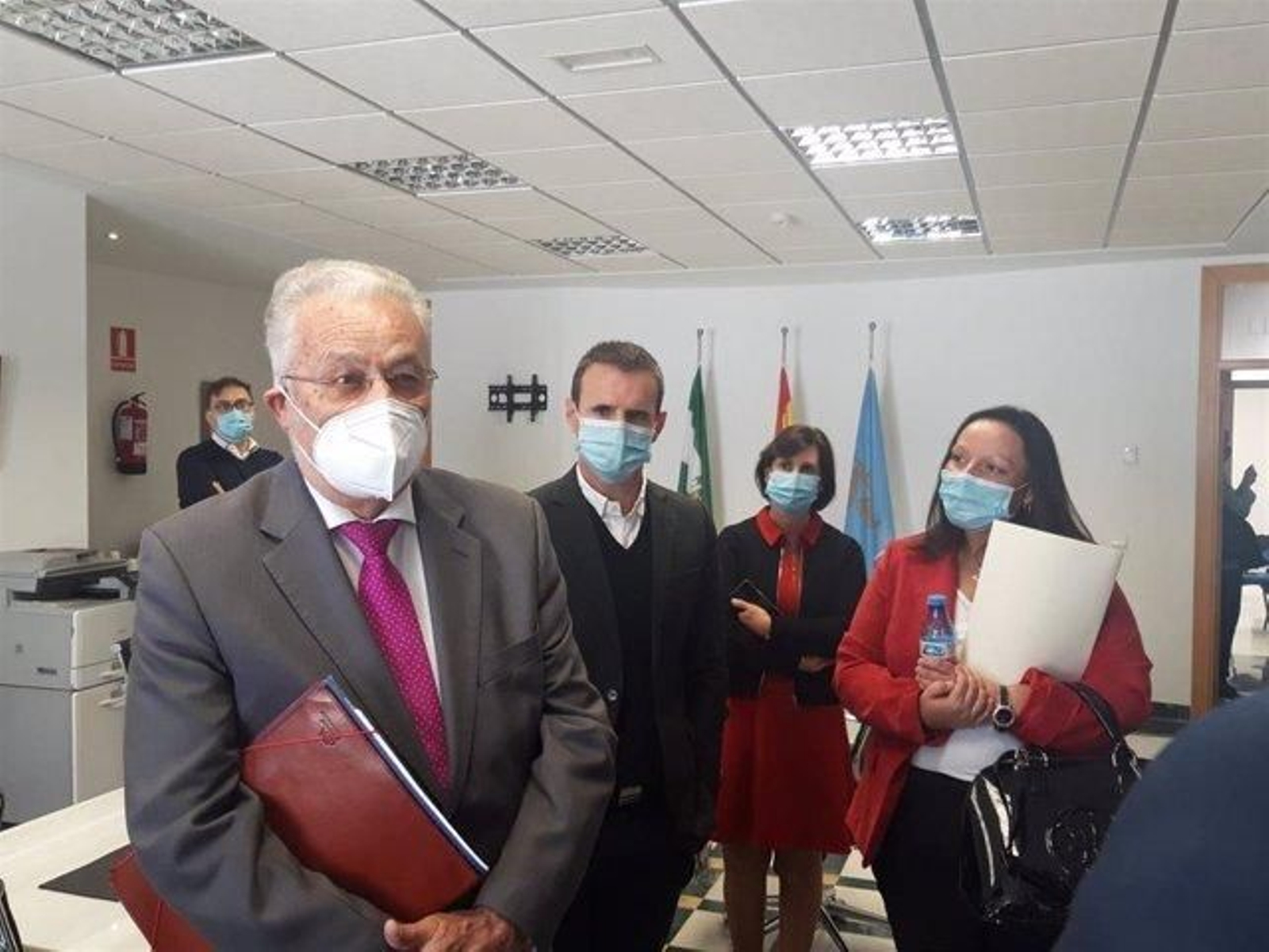 Encuentro de Jesús Maeztu con los alcaldes.