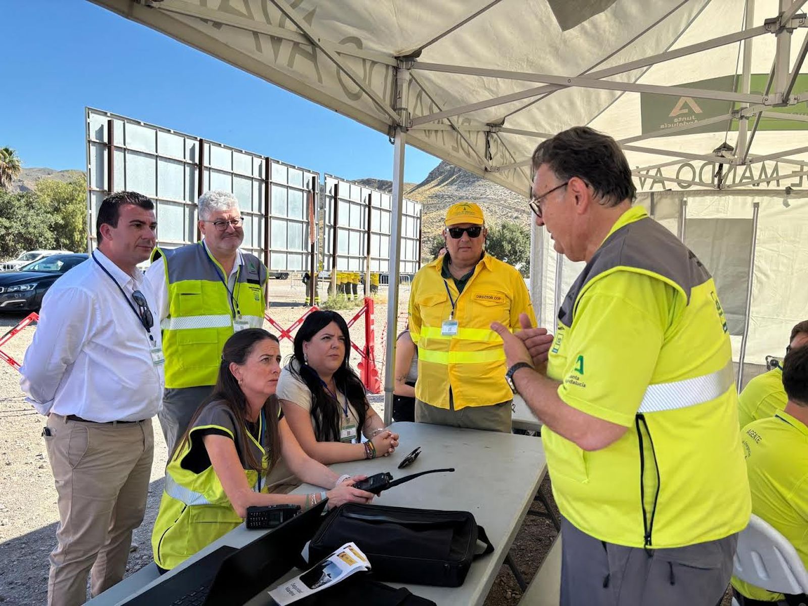 En el simulacro de incendio forestal han participado 70 efectivos y se ha evacuado a 400 personas