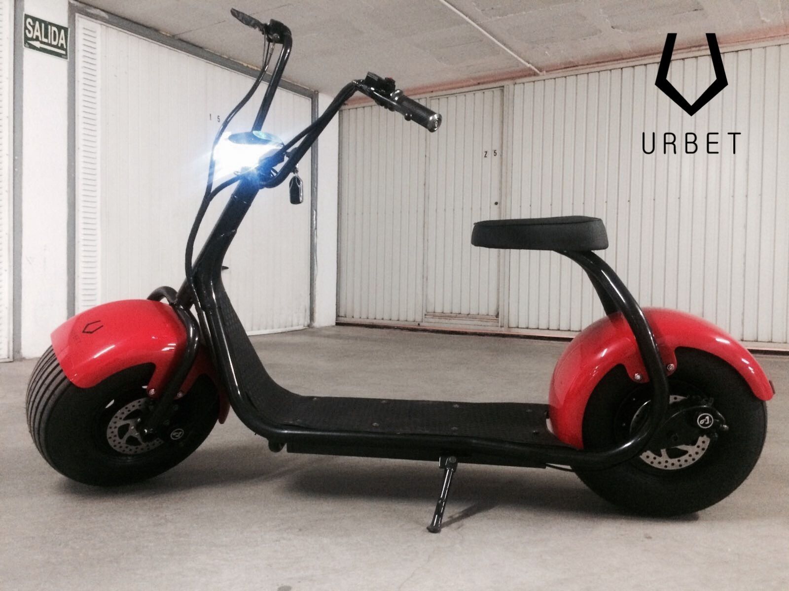 Una de las motos eléctricas.