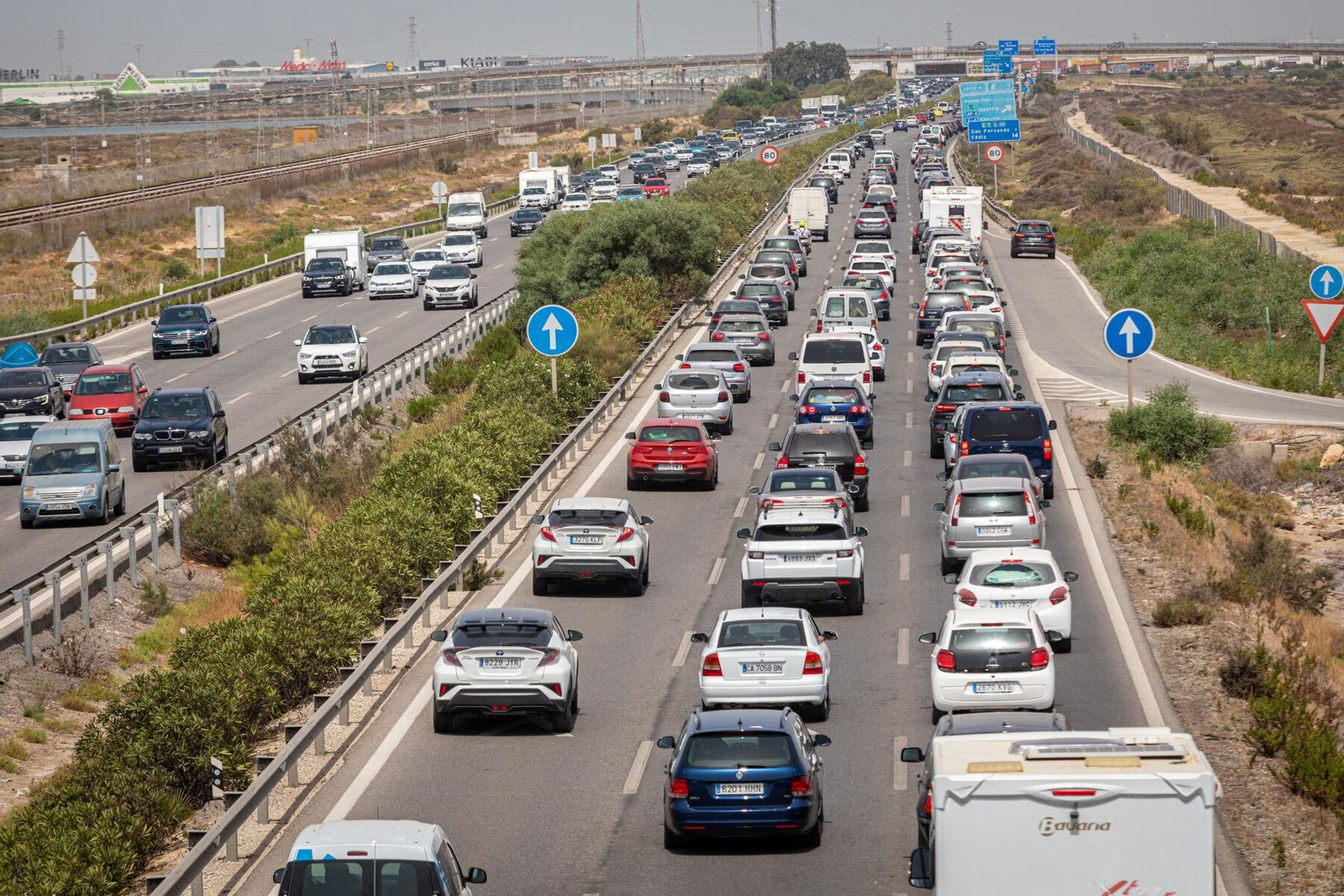 Atasco en Cádiz.