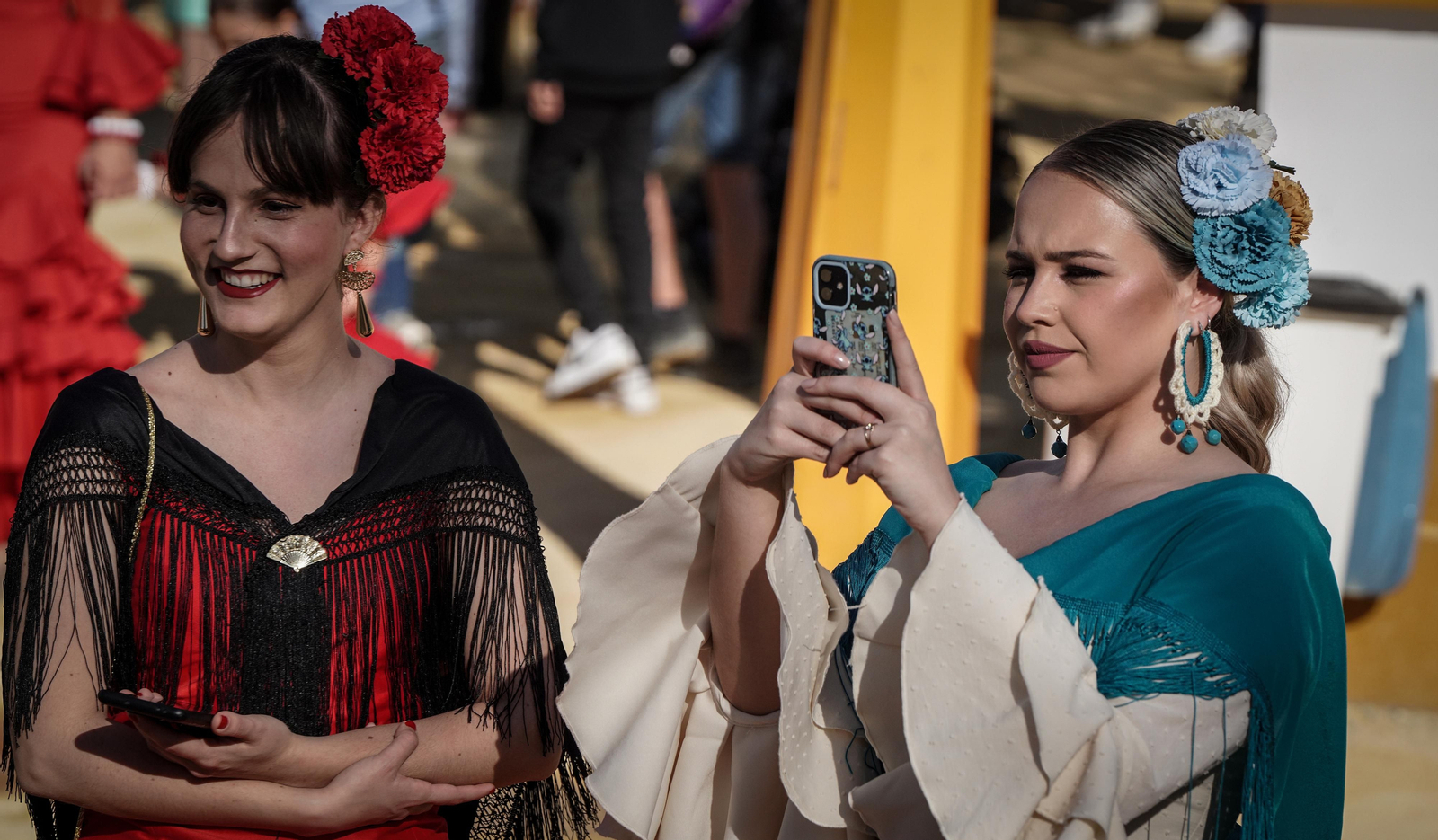 Imágenes del ambiente el lunes en la Feria de Jerez 2024