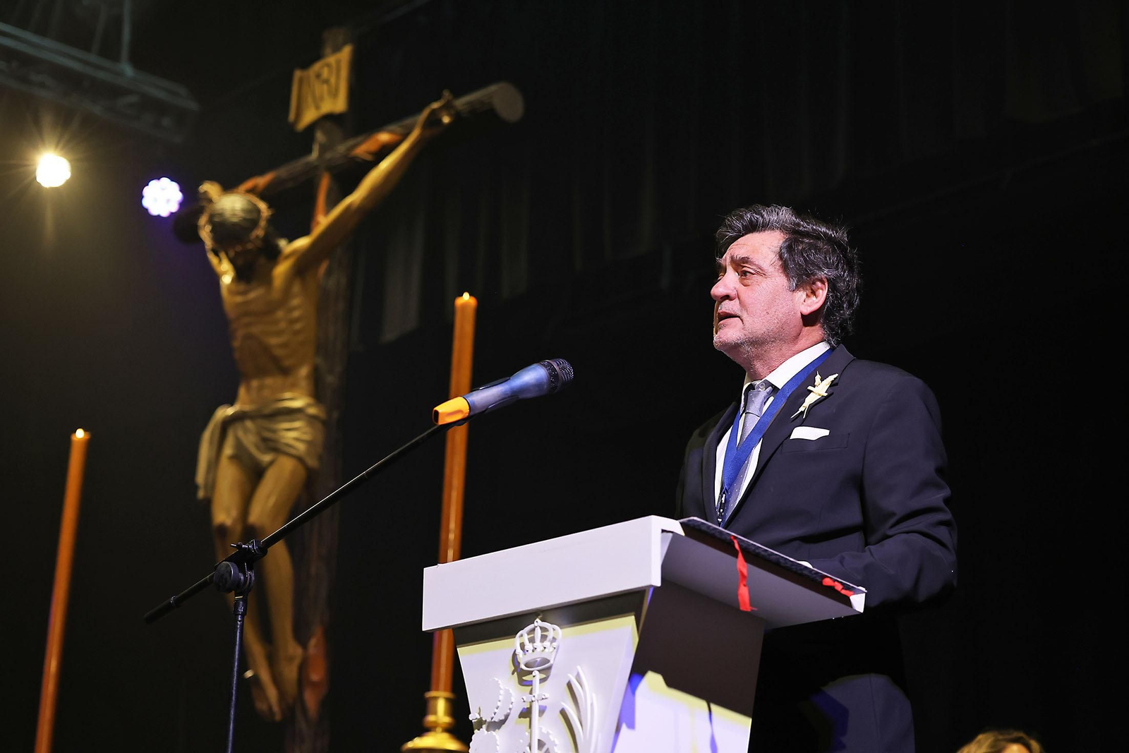 Las mejores imágenes del traslado del Cristo de la Pasión al Centro Penitenciario de Huelva