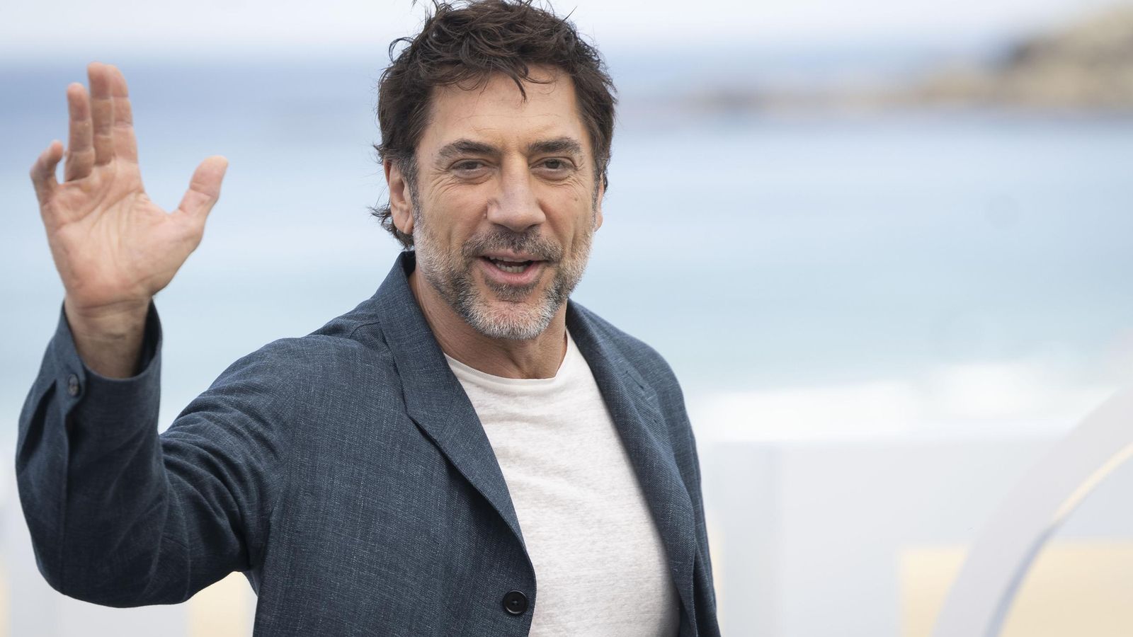 El actor Javier Bardem posa en el Festival de Cine de San Sebastián 2024