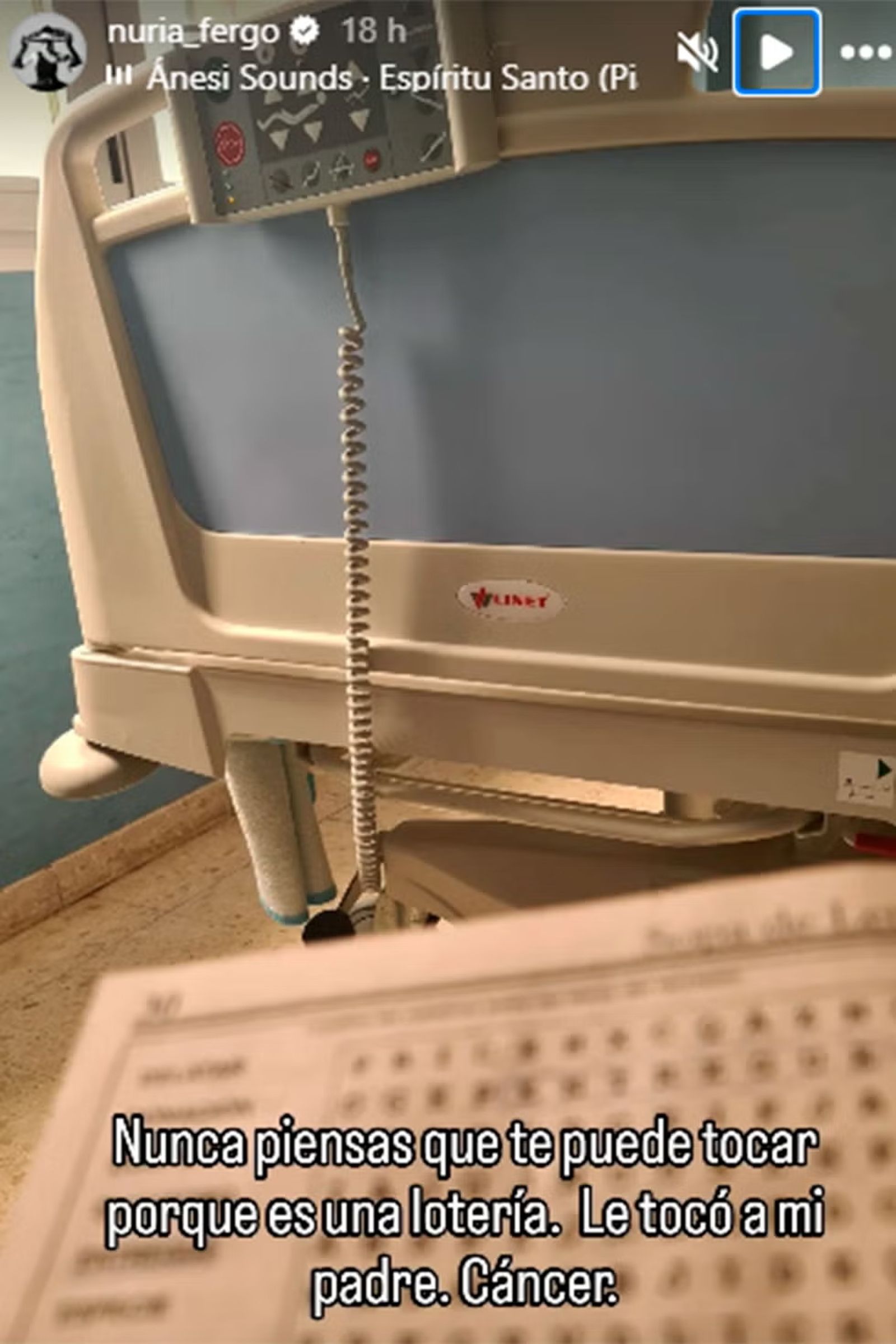 Historia de Isntagram de Nuria Fergó