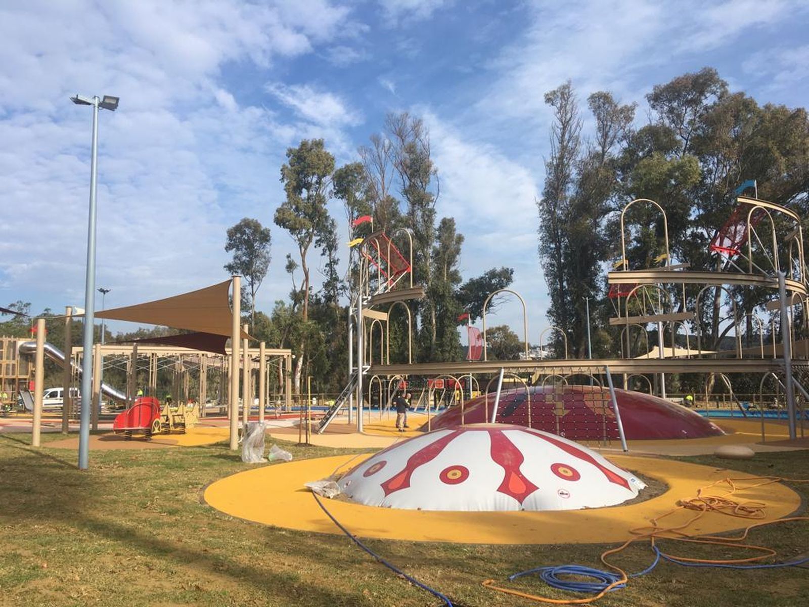 Detalles finales para la inauguración del Parque Barbésula