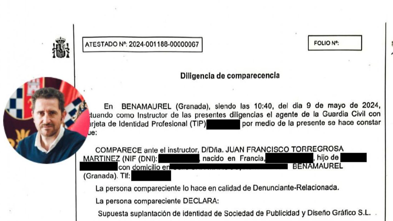La denuncia presentada por el alcalde en 2024