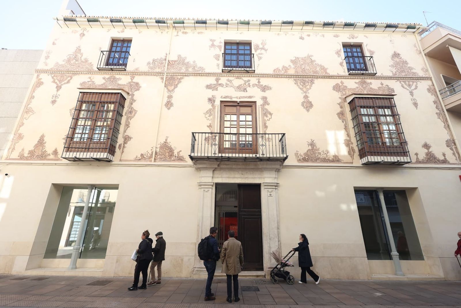 Exterior del palacio de Valdeflores, rehabilitado por la Diputación de Málaga.