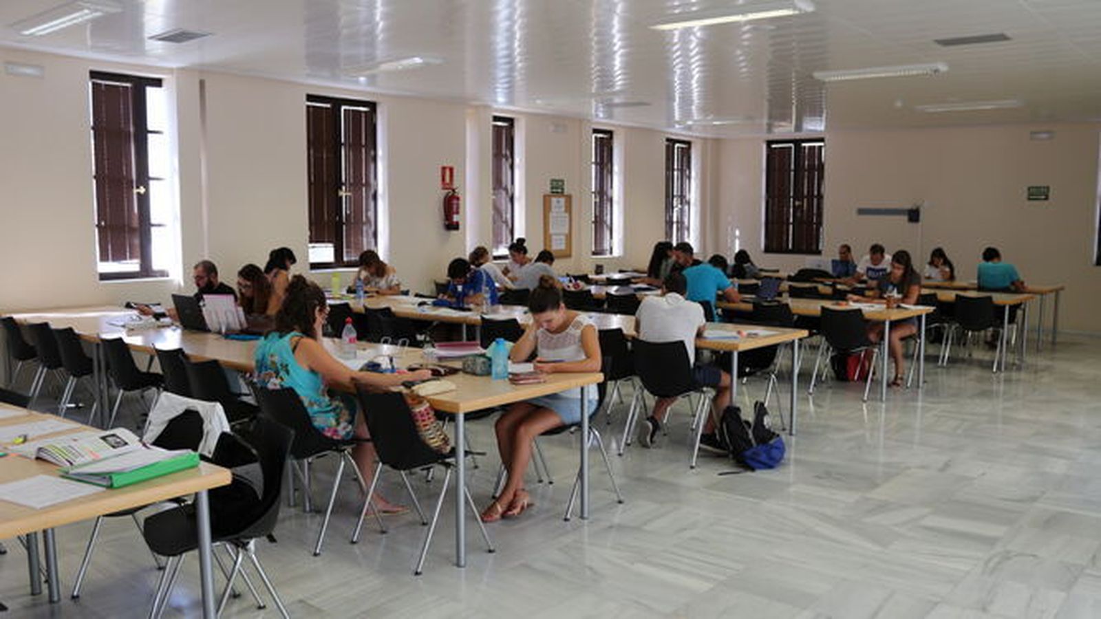 Vista de la sala de estudios del Edificio Brake, en una imagen de archivo.